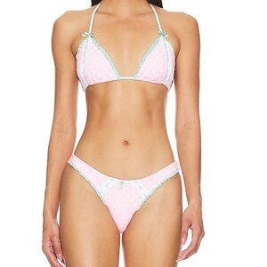 Beach Bunny Maddie Bikini Set Alegra Dot (NWT)